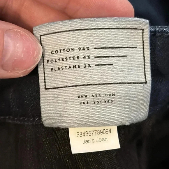 AYR Jac’s Jeans Dark Wash Skinny Size 16R - Picture 7 of 8